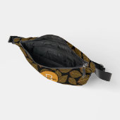Leaf Skelettmuster mit Anfangsmonogramm Bauchtasche (Offen)