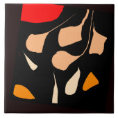 Leaf Streu Design Keramik Tile Fliese (Vorderseite)