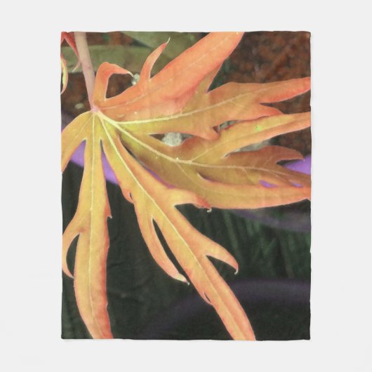 Leaf-Studie 2 Fleecedecke (Vorderseite)