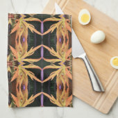 Leaf Study Pattern Geschirrtuch (Viertel Falte)