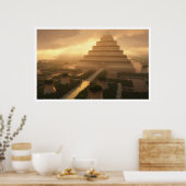 Leaf-Tempel Poster (Küche)