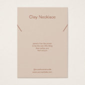 Leaf Terracotta Juwelier Necklace Display Card (Vorderseite)