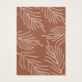 Leaf Terracotta Schmuck Earring Display Card (Rückseite)