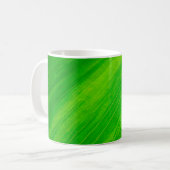 Leaf Textur grüne Blattvenen Kaffeetasse (Vorderseite Links)
