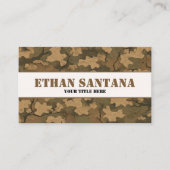 Leaf Texture Camouflage Visitenkarte (Vorderseite)