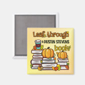 Leaf Through a Dustin Stevens Book Magnet (Vorderseite/Rückseite)