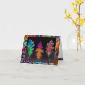 Leaf Trio Notecard Karte (Gelbe Blume)