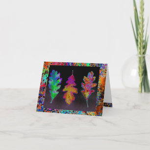 Leaf Trio Notecard Karte