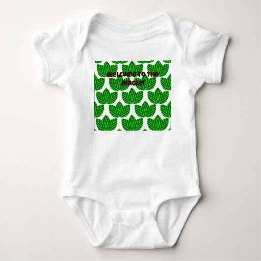Leaf Trios Baby Strampler (Vorderseite)