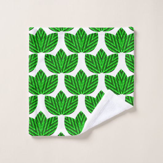 Leaf Trios Badhandtuch Set (Waschlappen)