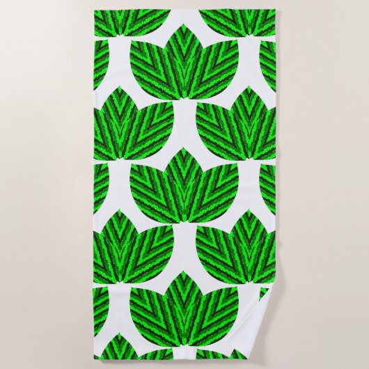 Leaf Trios Strandtuch (Vorderseite)