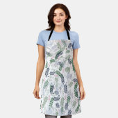 Leaf und Blume Schürze (Getragen)