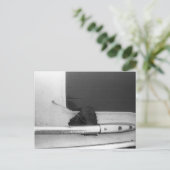 Leaf und Grab Rail Postkarte (Stehend Vorderseite)