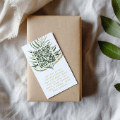 Leaf und QR Code Insert Card für Kundenbestellunge