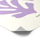 Leaf und Sonnenschnitt Outs Abstrakte Formen Gelb Poster (Ecke)