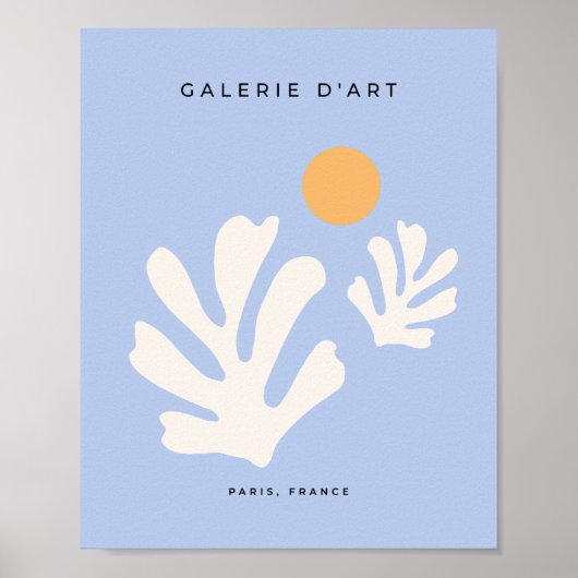 Leaf und Sonnenschnitt Outs Abstrakte Formen Paste Poster (Vorne)