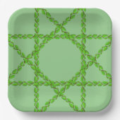 Leaf Vine Border von Kenneth Yoncich Pappteller (Vorderseite)