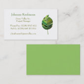 Leaf Visitenkarte (Vorne/Hinten)