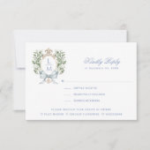 Leaf Wappen mit Bow Dankeskarte (Vorderseite)