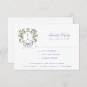 Leaf Wappen mit Bow Dankeskarte (Vorne/Hinten)