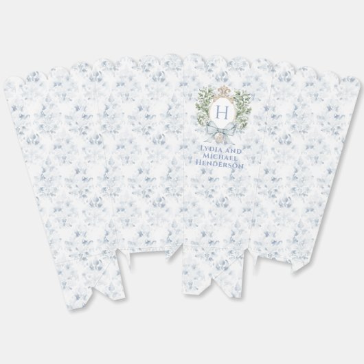 Leaf Wappen mit Bow | Hochzeit Geschenkschachtel (Ungeklappt)