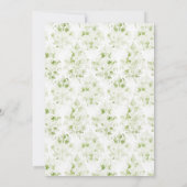 Leaf Wappen mit Bow Save The Date (Rückseite)