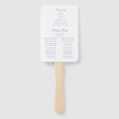 Leaf Wappen Monogram Wedding Program Fächer (Rückseite)