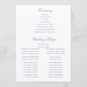 Leaf Wappen Monogram Wedding Program Programm (Rückseite)