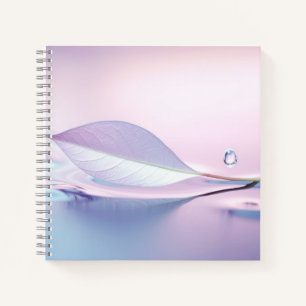Leaf Wasser Tropfen Natur Stille Ruhe Notizblock