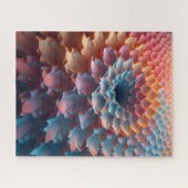 Leaf wie Illusion in Pastellfarben Puzzle (Horizontal)
