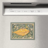 LEAF WITH RAINDROPS Magnet (In Situ (Geschirrspüler))