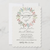 Leaf-Wreath-Anhängerin Einladung (Vorderseite)