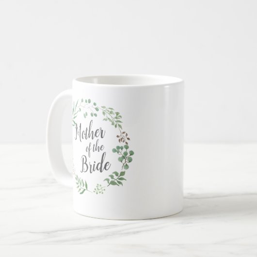 Leaf Wreath Botanische Vegetation | Mutter der Bra Kaffeetasse (Vorderseite Links)