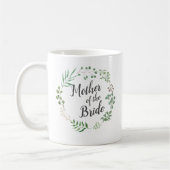 Leaf Wreath Botanische Vegetation | Mutter der Bra Kaffeetasse (Links)