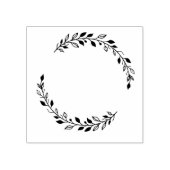 Leaf Wreath Rubber Briefmarke Gummistempel (Prägung)