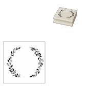 Leaf Wreath Rubber Briefmarke Gummistempel (Stempel)