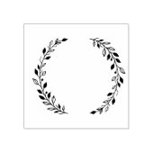 Leaf Wreath Rubber Briefmarke Gummistempel (Prägung)