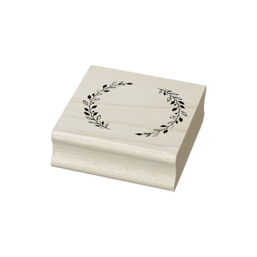 Leaf Wreath Rubber Briefmarke Gummistempel (Stempel)