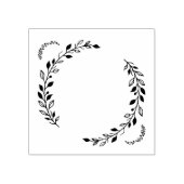 Leaf Wreath Rubber Briefmarke Gummistempel (Prägung)