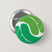 Leaf Yin Yang Button (Vorne & Hinten)