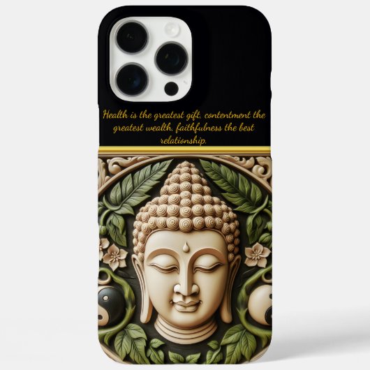 Leaf & Yin Yang Carving | AI Art Case-Mate iPhone Hülle (Rückseite)