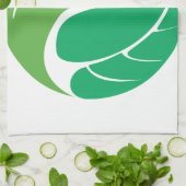Leaf Yin Yang Handtuch (Gefaltet)