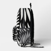 Leaf Zebra Stripes Stil Bedruckter Rucksack (Rechts)