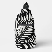 Leaf Zebra Stripes Stil Crossbody Bag (Vorderseite)