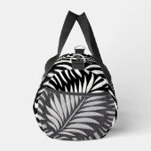 Leaf Zebra Stripes Stil Duffle Bag (Rechts)