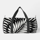 Leaf Zebra Stripes Stil Duffle Bag (Rückseite)