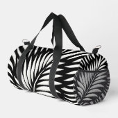 Leaf Zebra Stripes Stil Duffle Bag (Rechte Ecke)