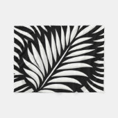 Leaf Zebra Stripes Stil Fleecedecke (Vorderseite (Horizontal))