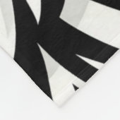 Leaf Zebra Stripes Stil Fleecedecke (Ecke)
