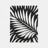 Leaf Zebra Stripes Stil Fleecedecke (Vorderseite)